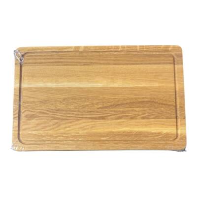 Doppelseitiges Schneidebrett & Servierplatte aus Eichenholz – Robust & Stilvoll