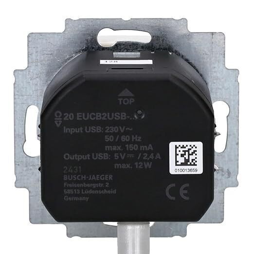 🔌 Busch-Jaeger 2-in-1 USB Steckdose – Modell 277775 / 2CKA002011A6264 – Weiß