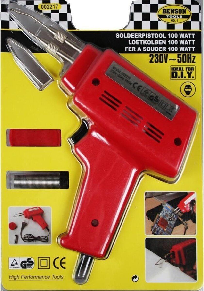 Hochwertige Benson Löt-Pistole mit 100 W Leistung und integriertem Licht