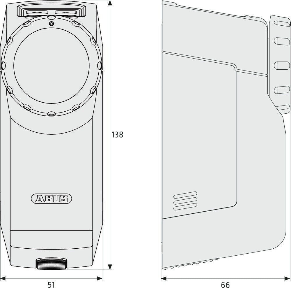 ABUS Funk-Türschlossantrieb HomeTec Pro CFA3000, Weiß, Elektrisches Türschloss