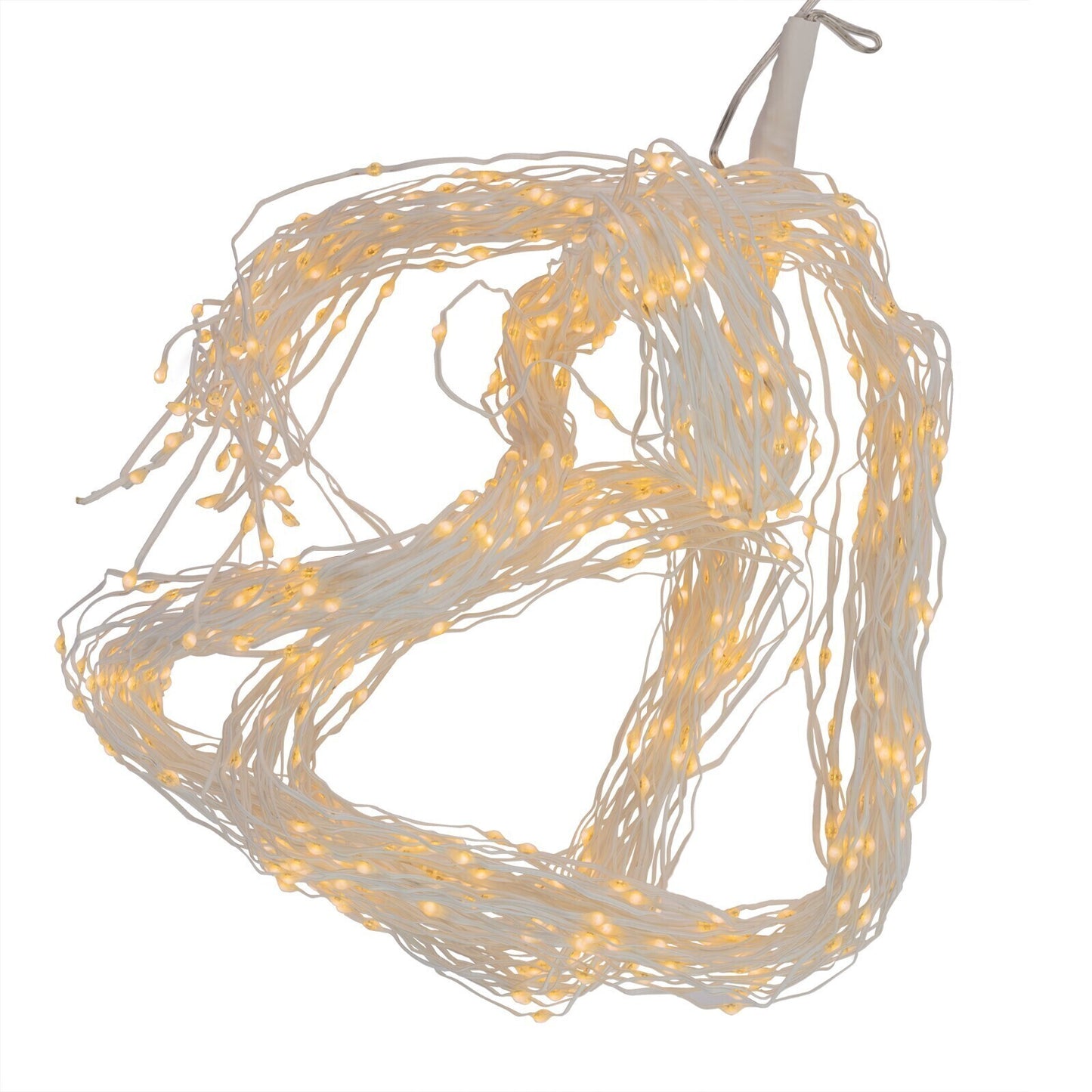 🌟 LED-Girlande „Regen – Lametta“ | Warmweiß | 700 LEDs | Fenster- & Raumdeko