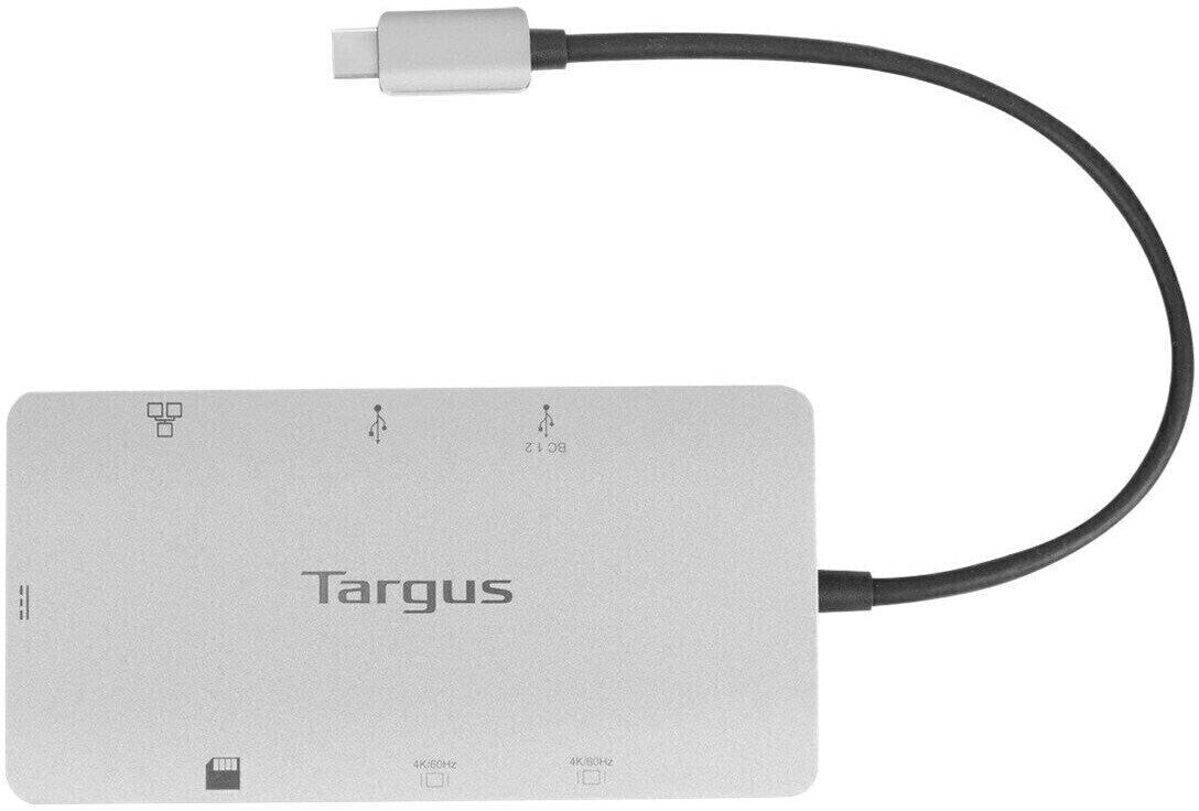 Targus DOCK423EU USB-C Hub – 2x HDMI, LAN, Kartenleser, 2x USB 3.2, Grau