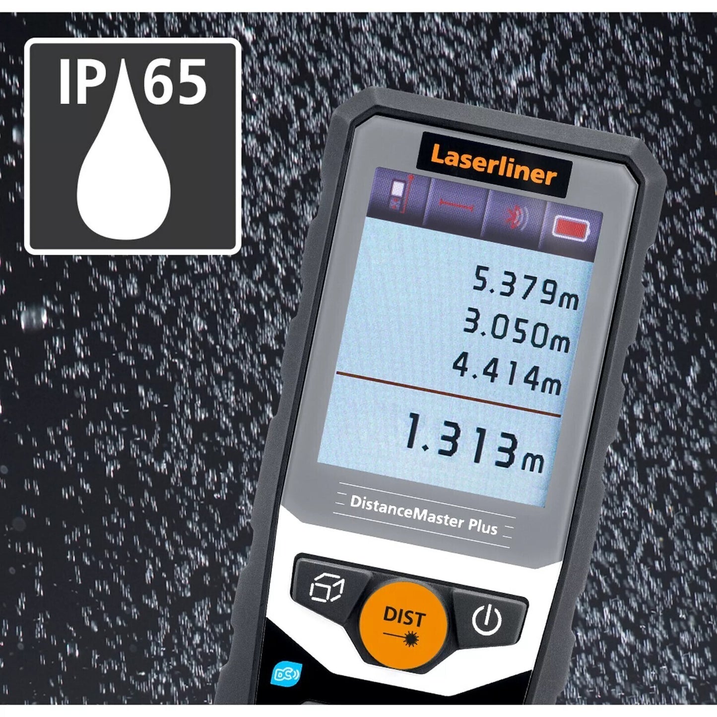 Laserliner DistanceMaster Plus 80 – Entfernungsmesser 80 m, Bluetooth, Li-Ion
