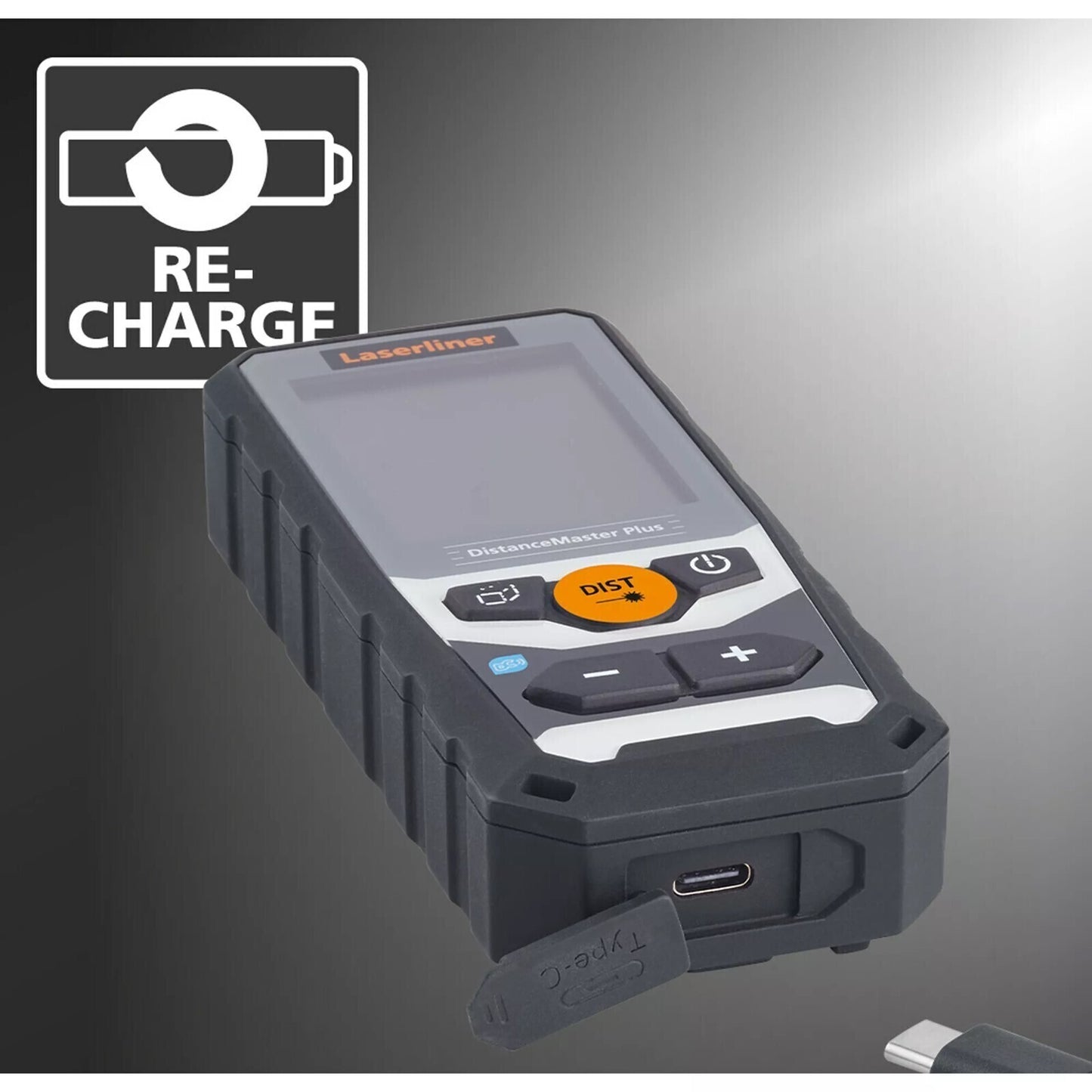 Laserliner DistanceMaster Plus 80 – Entfernungsmesser 80 m, Bluetooth, Li-Ion