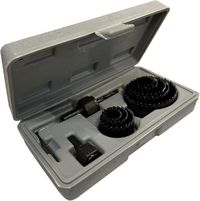 12 tlg. 19-64mm LOCHSÄGE BOHRKRONE SET STECKDOSE DOSENBOHRER LOCHBOHRER SÄGE