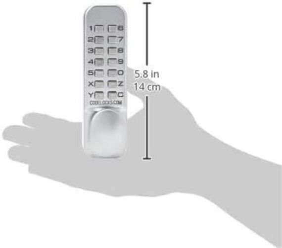 Codelocks 0155 SG Digitales Türschloss mit mechanischen Tasten