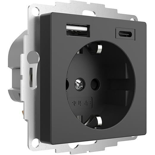 2USB inCharge PRO 55 Schutzkontakt-Steckdose, USB A/C