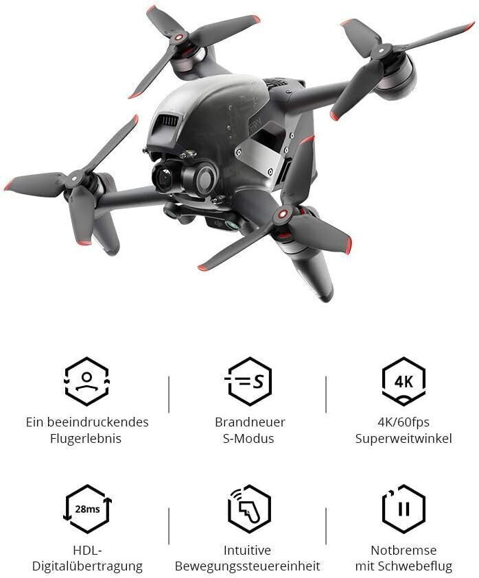DJI FPV Combo Drohne + Care Refresh – 4K, 150° FOV, RTF, 20 Min. Flugzeit, C1