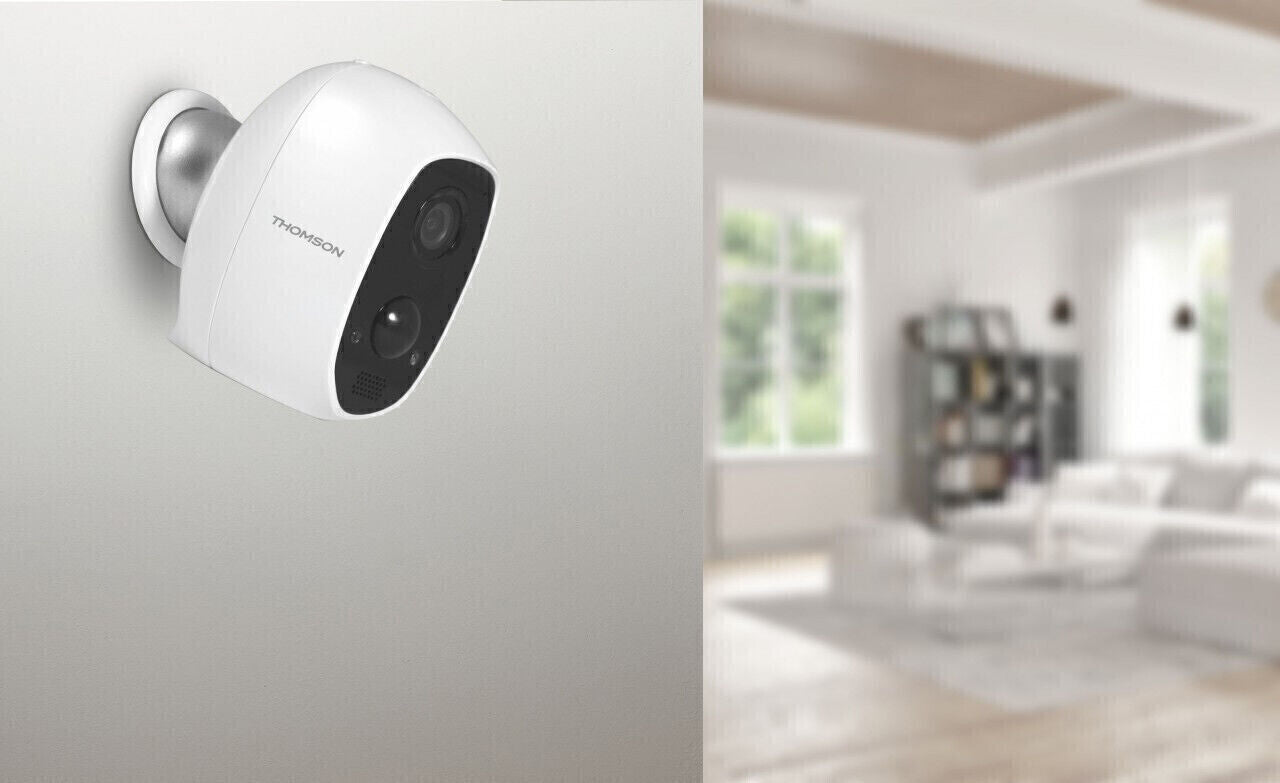 THOMSON Überwachungskamera – Full-HD, Nachtsicht & Smartphone-App