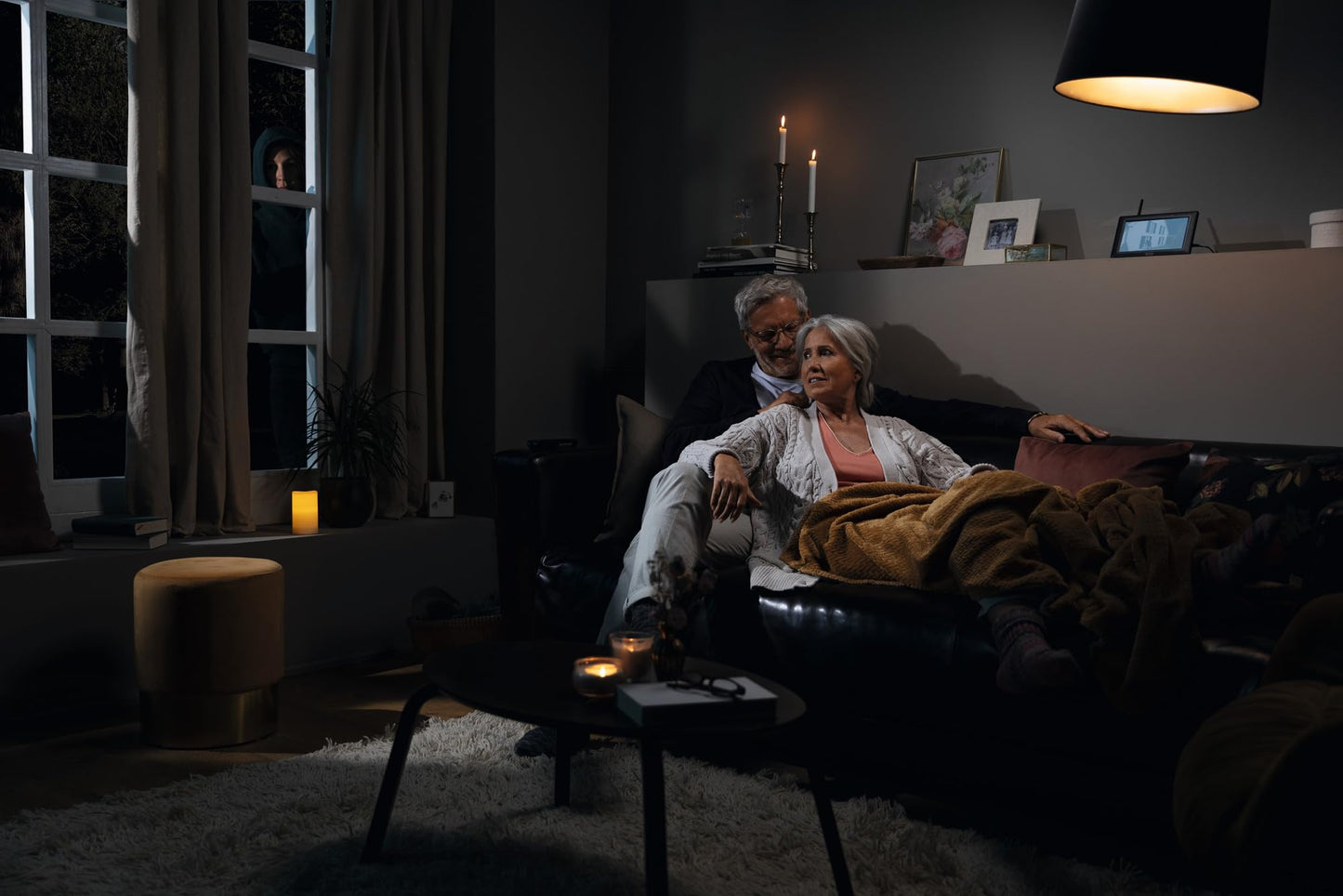 ABUS Überwachungskamera EasyLook BasicSet PPDF17000 – Kamera + tragbarer Monitor mit Touchscreen - einfache Handhabung, Alarm- und Aufnahme-Modus, Gegensprechfunktion, Nachtsicht, Schwarz, 1080p