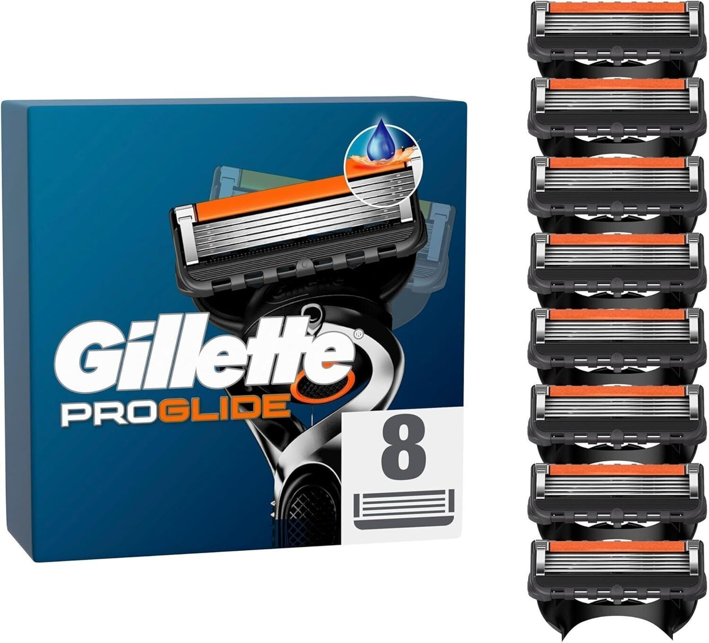 🪒 Gillette ProGlide Klingen – 8 Original Ersatzklingen für Herren | Maximale Gr