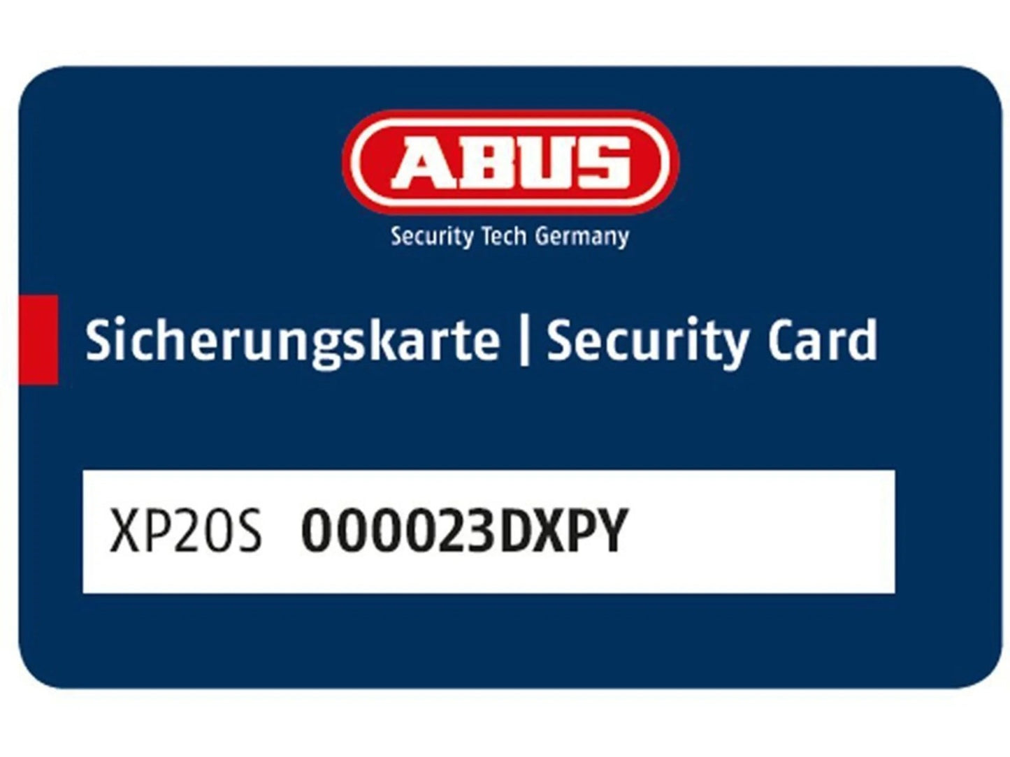 Abus XP20S Türzylinder 40/45 mm Doppelzylinder mit 3 Schlüssel & Sicherungskarte
