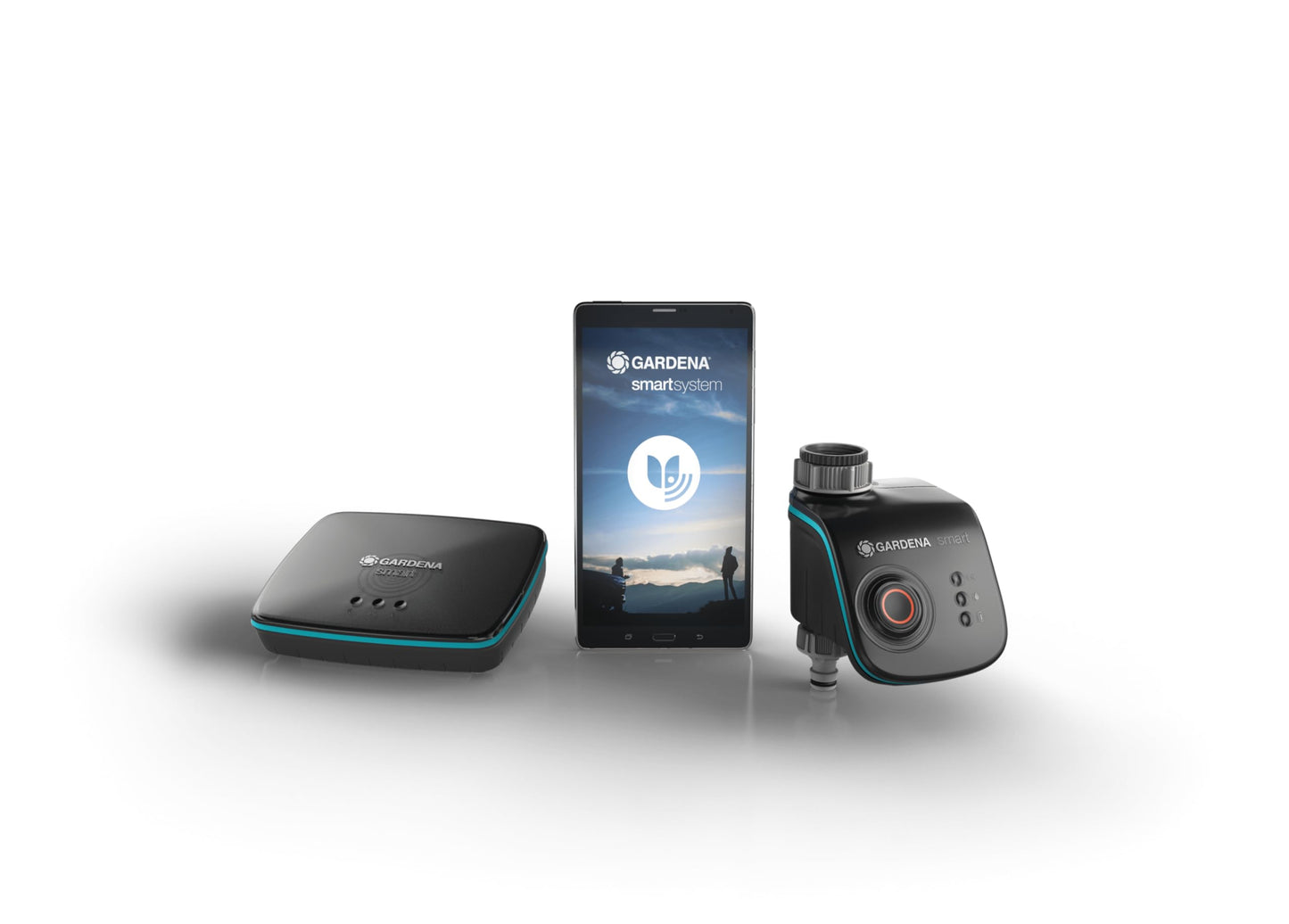 Gardena smart Water Control Set: Intelligente Bewässerungssteuerung, inkl. smart Water Control und smart Gateway, mit Bewässerungscomputer, Pflanzen bewässern per smart App, Frostwarnsystem (19103-20)