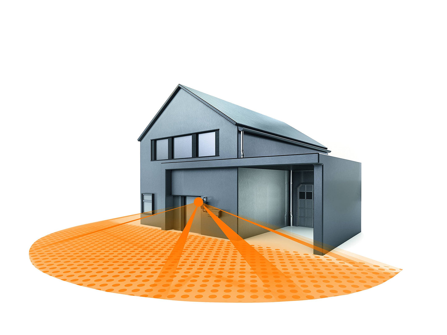 Steinel Bewegungsmelder IS 180-2 silber, 180° Infrarot Bewegungssensor, Dämmerungssensor für Innen- und Außenbereich, (B x H) 76 mm x 120 mm