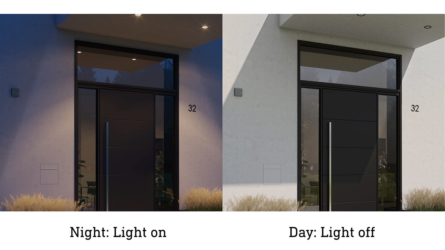 Steinel Dämmerungssensor NightmatIQ Plus Connect, smarter Dämmerungsschalter, 1000 W, Zeitschaltuhr, per App bedienbar, Anthrazit