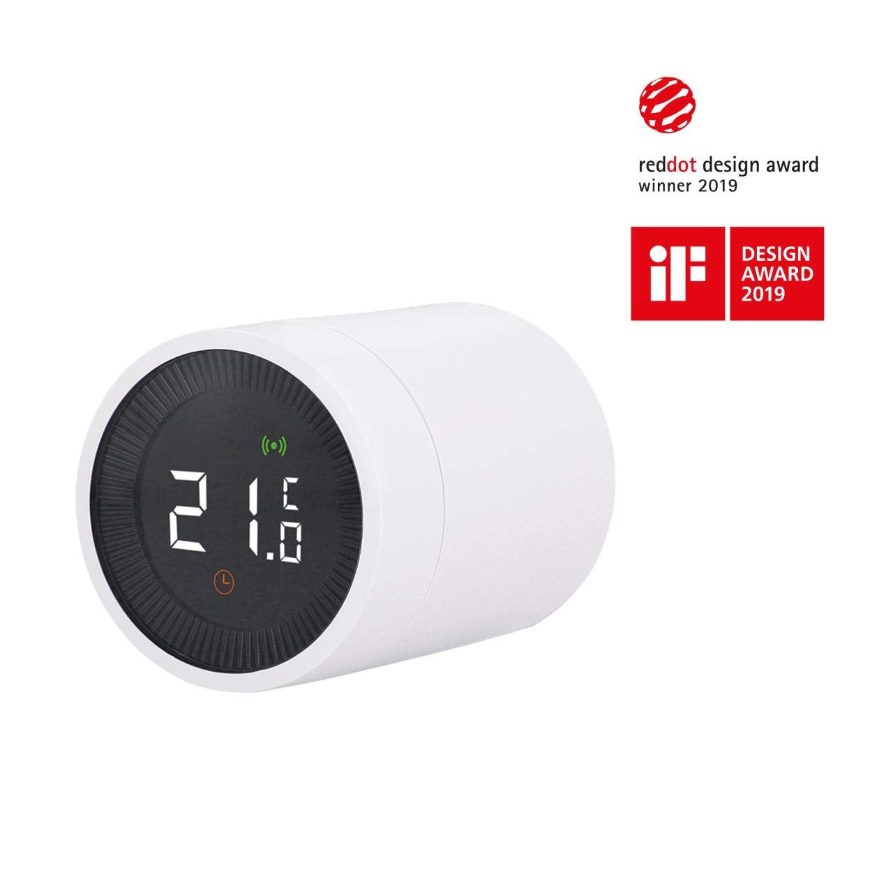 UNITEC Smart Heizkörper-Thermostat Erweiterung mit LCD Display, kompatibel mit Amazon Alexa und Hey Google, 30946
