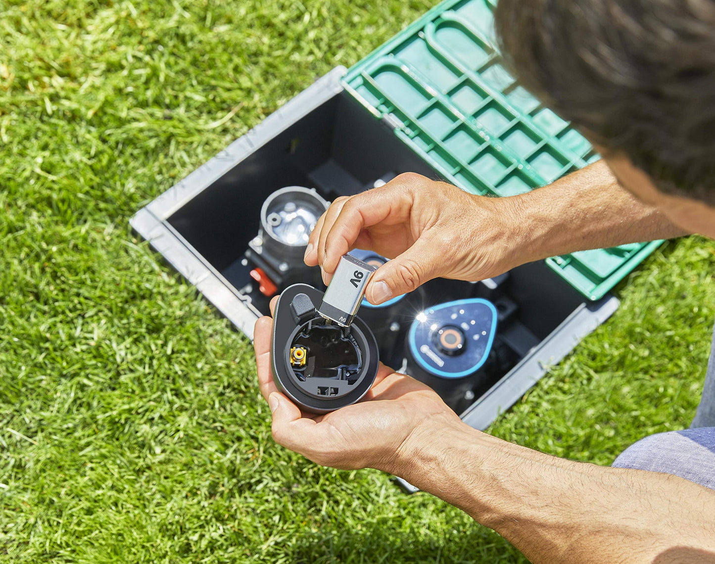 Gardena Steuerteil 9 V Bluetooth: Steuereinheit zur automatischen und zuverlässigen Bewässerung, über Bluetooth-App konfigurierbar, kabellos (01287-20)
