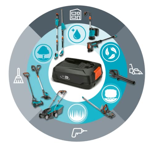 Gardena Starter-Kit P4A 2 x PBA 18V/45 + AL 1830 CV: Für alle gängigen Power for All Geräte, 60 Minuten Ladezeit, Ready to Go Funktion, 2,5 Ah (14907-20)