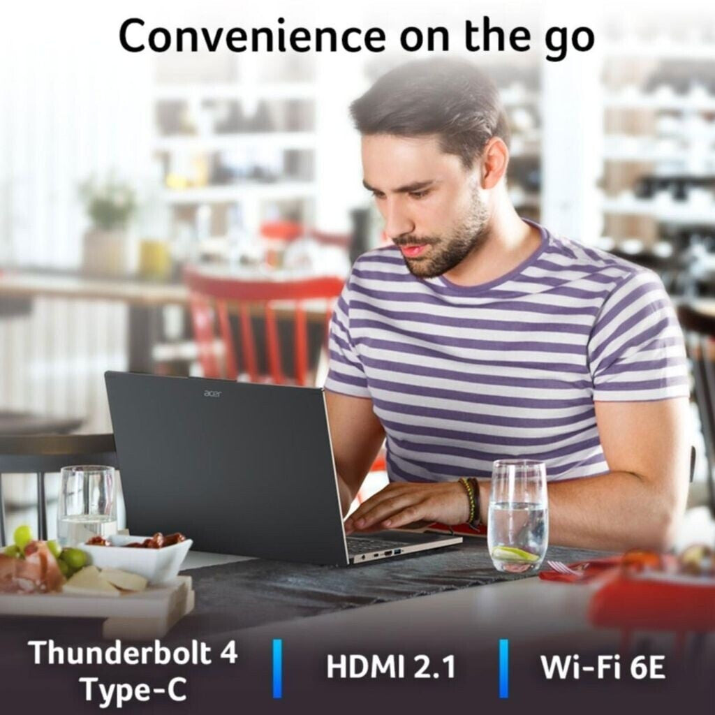 Acer Aspire 15 (A15-51M-55AY) Laptop | 15,6" WQHD IPS Display | Intel Core 5 120U | 16 GB RAM | 512 GB SSD | Intel Grafik | Windows 11 | QWERTZ Tastatur | grau