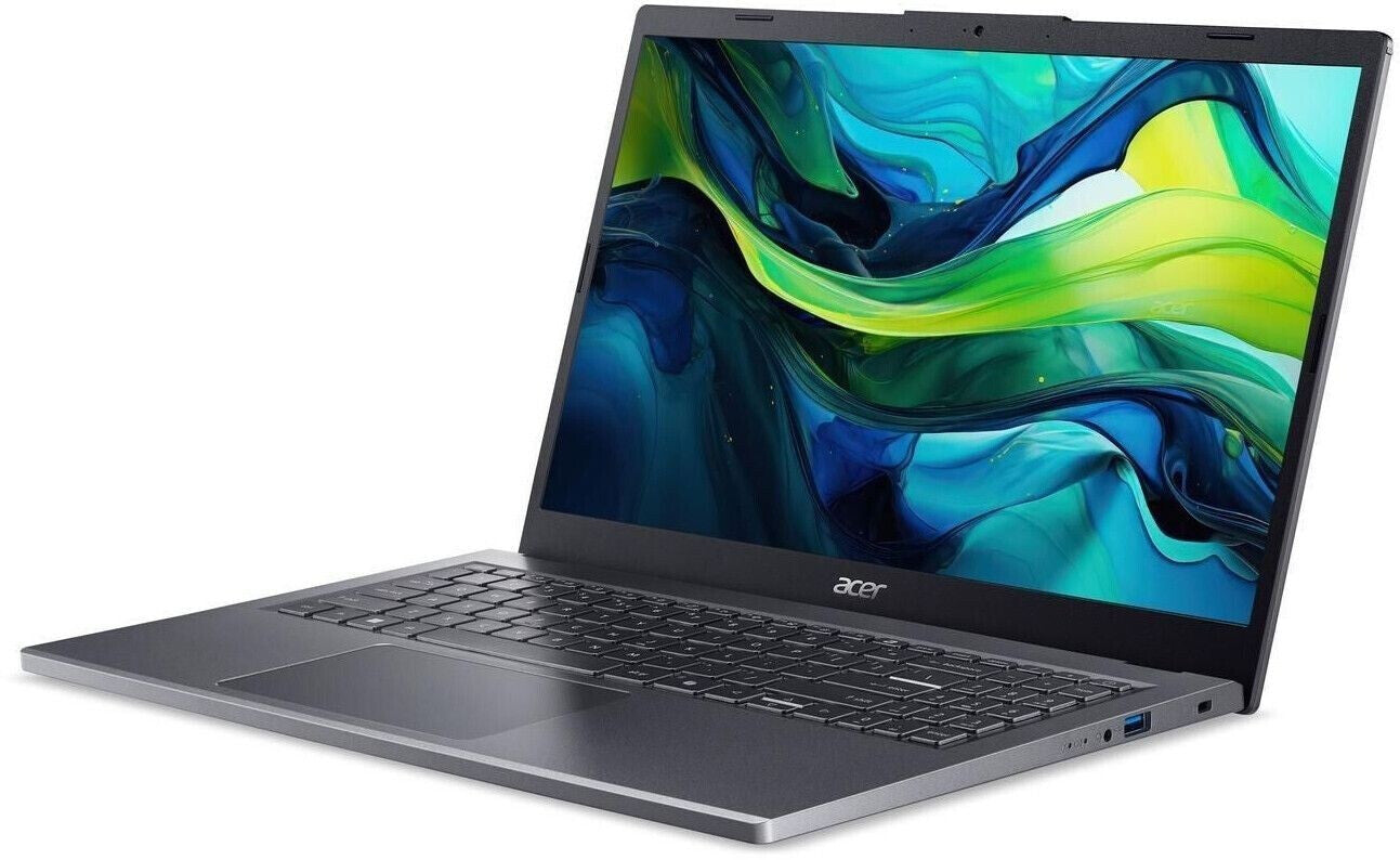 Acer Aspire 15 (A15-51M-55AY) Laptop | 15,6" WQHD IPS Display | Intel Core 5 120U | 16 GB RAM | 512 GB SSD | Intel Grafik | Windows 11 | QWERTZ Tastatur | grau