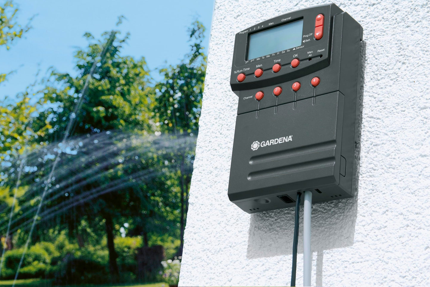 Gardena Verbindingskabel 24 V, 15 m: Aansluitkabel voor het aansluiten van max. 6 Gardena Beregeningsventielen 24 V, kabeldoorsnede 7 x 0,5 mm² (1280-20)