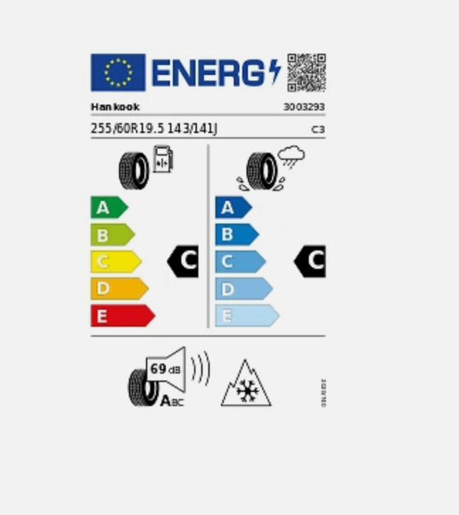 8x Hankook TH31 255/60R19.5 143/141J 3PMSF M+S Trailer LKW Reifen NEU
