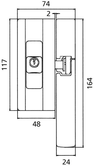 Burg Wächter BlockSafe BS 2 W weiß