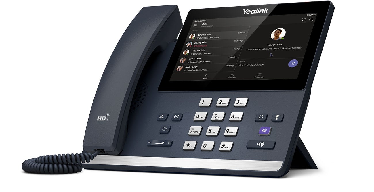 Yealink 1301193 SIP-MP56 Teams Edition VoIP-Telefon, schwarz