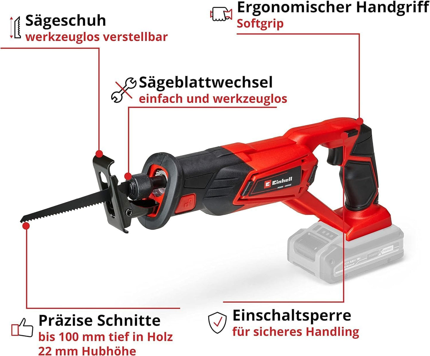 Einhell TE-AP 18/22 Li-Solo Akku-Universalsäge 18V Power X-Change ohne Akku