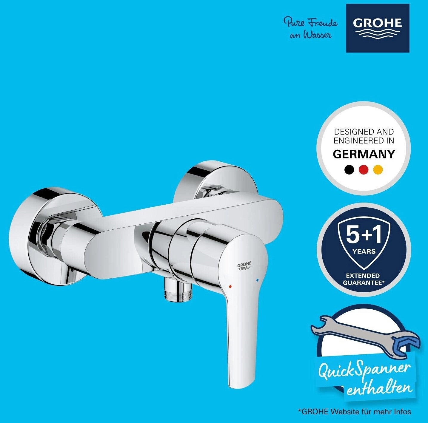 GROHE Start Einhand-Brausebatterie 1/2″ chrom (32279002)