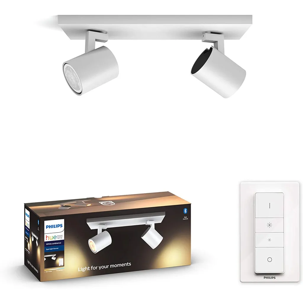 Philips Hue 2er-Spot White Ambiance Runner, GU10