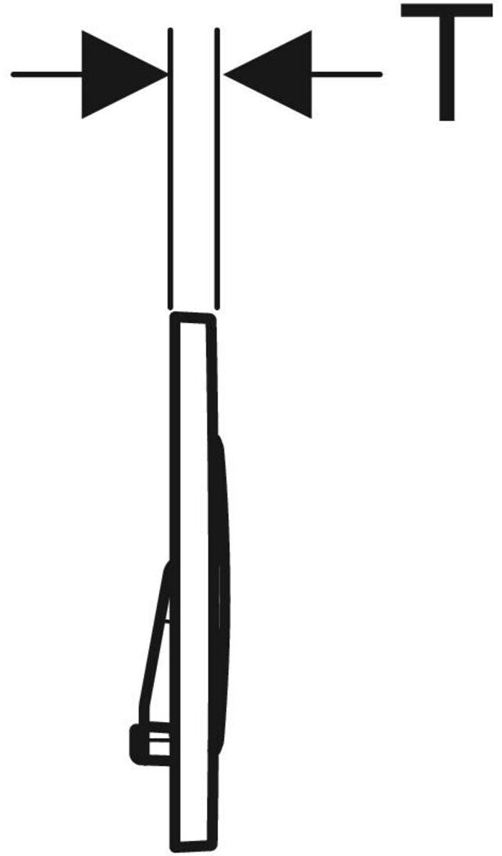 Geberit Sigma20 Betätigungsplatte Schwarz/Schwarz Matt 2-Mengen-Spülung