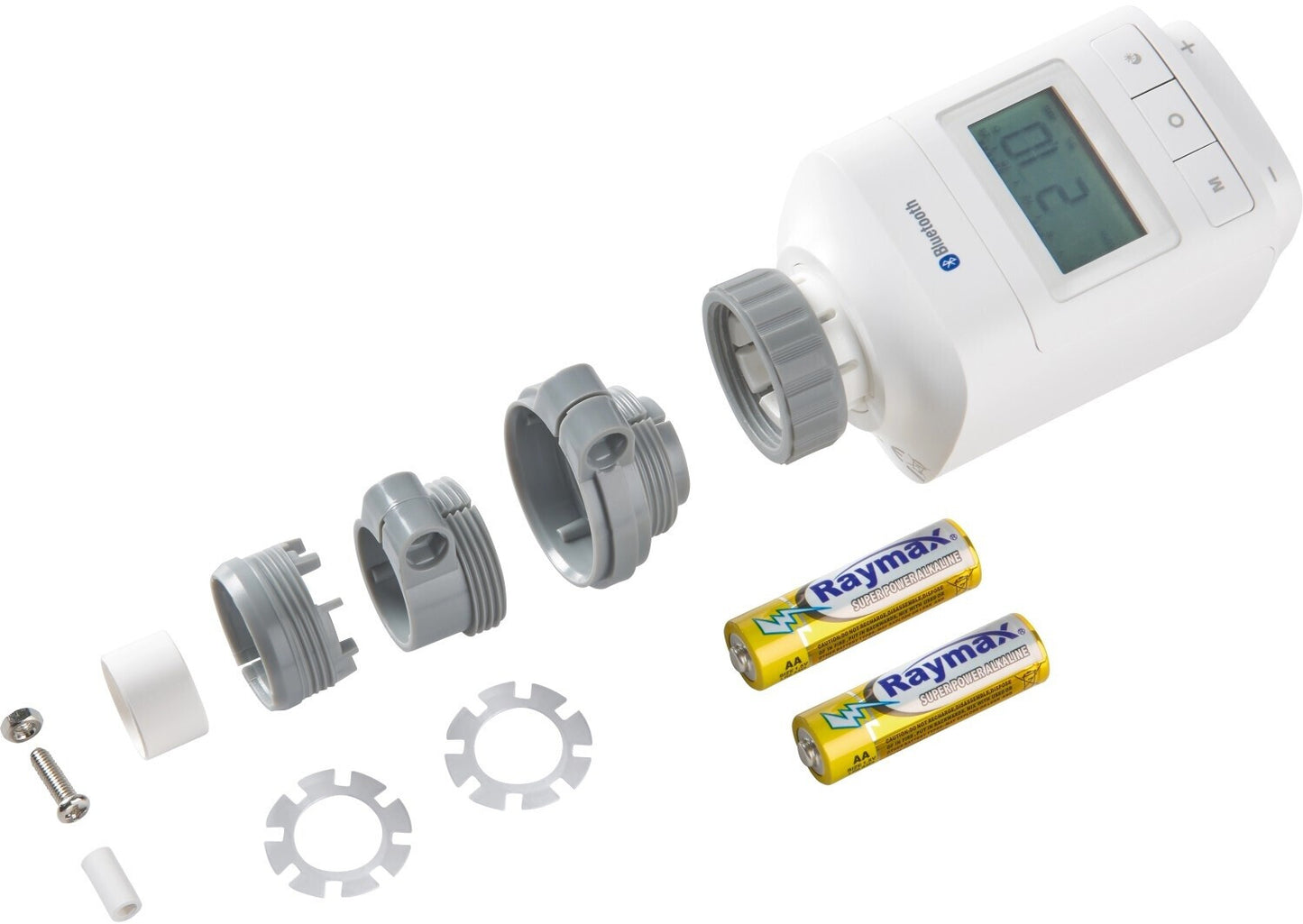 Elektrischer Heizkörper-Thermostat SH-6 Bluetooth Weiß Matt Smart Regler