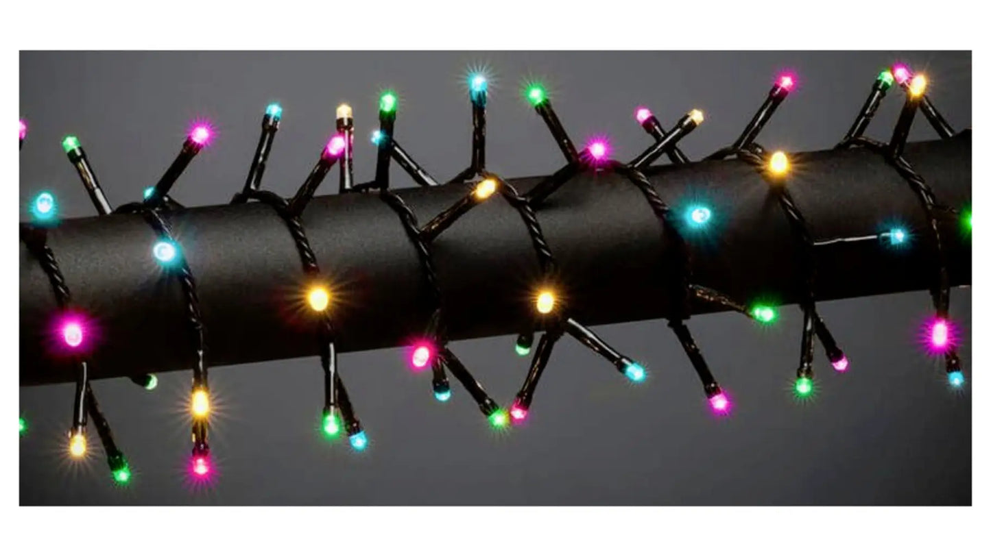 Konstsmide 3867-505 LED Minilichterkette 400 LEDs Bunt 13,78 m Schwarz