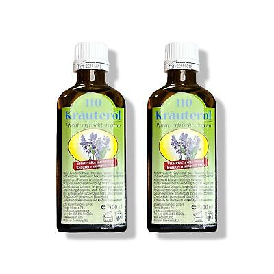 2er Set - Bio-Vital 110 Kräuteröl - Pflegt, erfrischt, regt an (2x 100 ml)