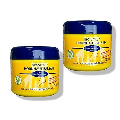 2er Pack Bio-Vital Hornhaut Balsam – 2x125 ml – Harnstoff & Aloe Vera für Fußpfl