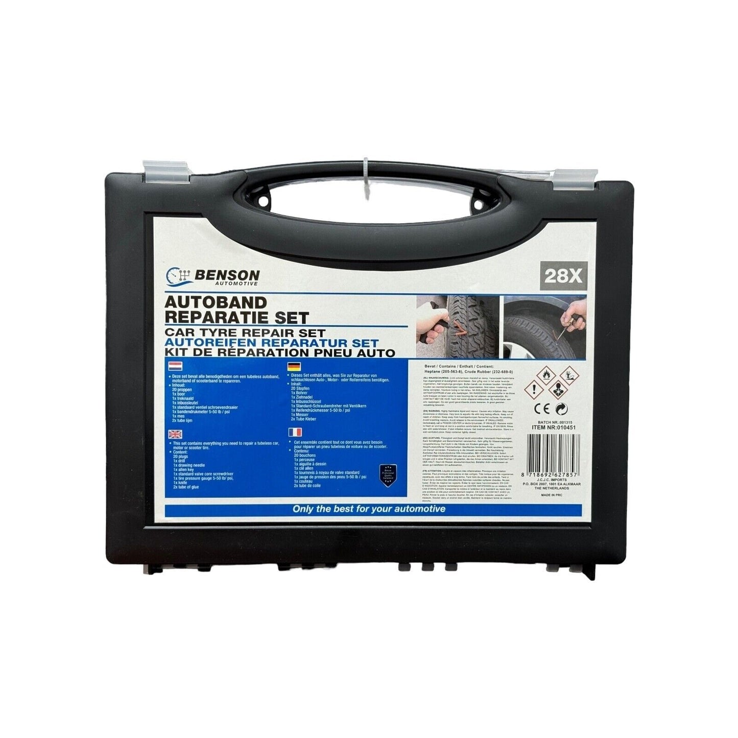 Autoreifen Reparatursatz 28-teilige Flickzeug Satz Pannenset PKW Roller