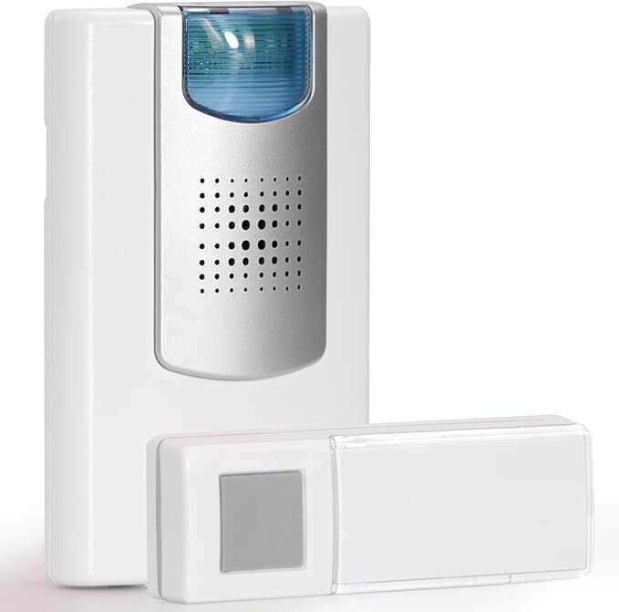 HEIDEMANN Funkklingel Set HX Flashlight,Erweiterbare Klingel mit optischem Blitz