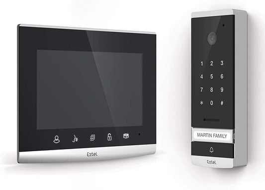 Extel Videosprechanlage mit 7-Zoll-Spiegelbildschirm