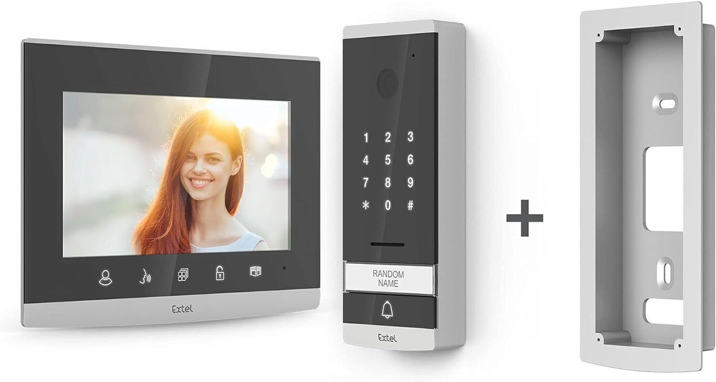 Extel Videosprechanlage mit 7-Zoll-Spiegelbildschirm