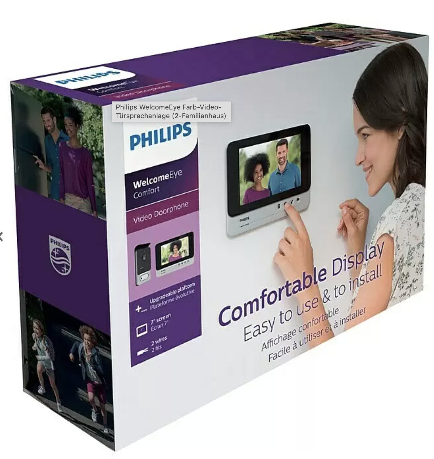 PHILIPS WelcomeEye COMFORT 9500 V2, Farb-Video-Türsprechanlage – Komfort