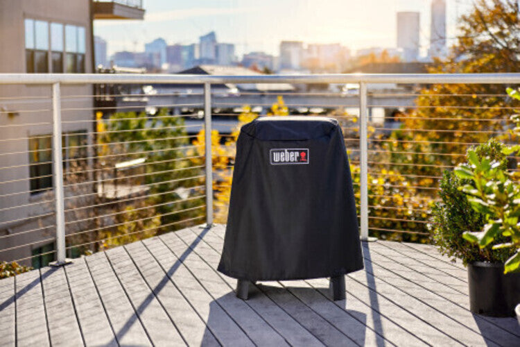 Weber Abdeckhaube Lumin Stand (7198) – Schwarz, UV-beständig, 59,5x77,5 cm