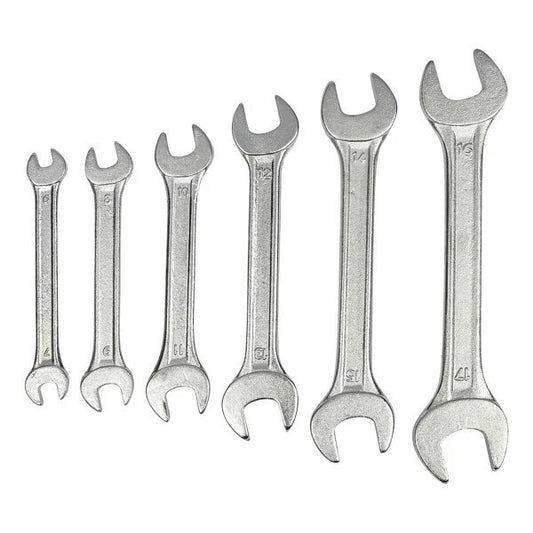 🔧 6-tlg. Doppel-Maulschlüssel Set 6–17 mm–Robustes Handwerkzeug für Heim & KFZ