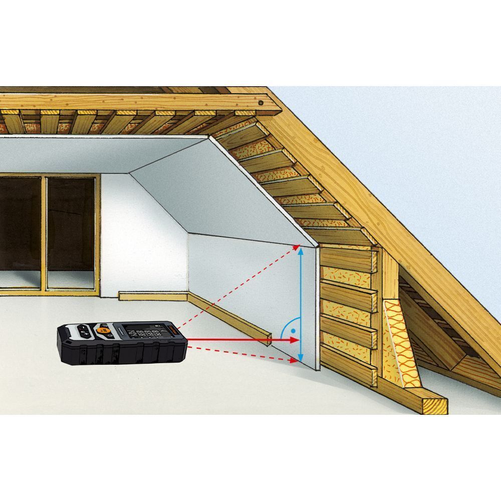 Laserliner DistanceMaster 40 – Entfernungsmesser 40 m, IP65, Pythagoras-Funktion
