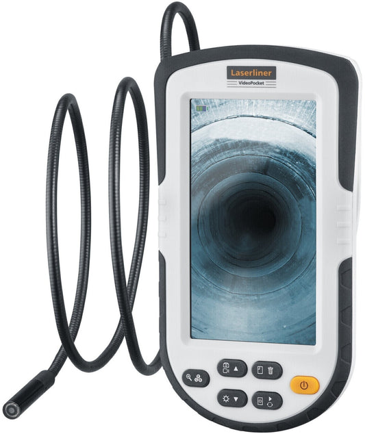 Laserliner VideoPocket Endoskopkamera – 8 mm Sonde, Display, Zoom, LEDs