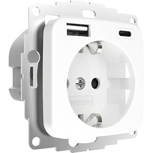 2USB 2U-449368 Schutzkontakt-Steckdose erhöhter Berührungsschutz  weiß