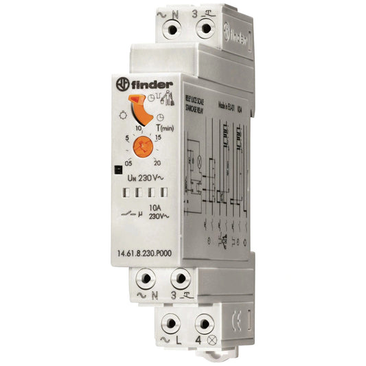 Treppenzeitschalter 1 TE, 10 A Hutschiene, 230V AC, 2300 W