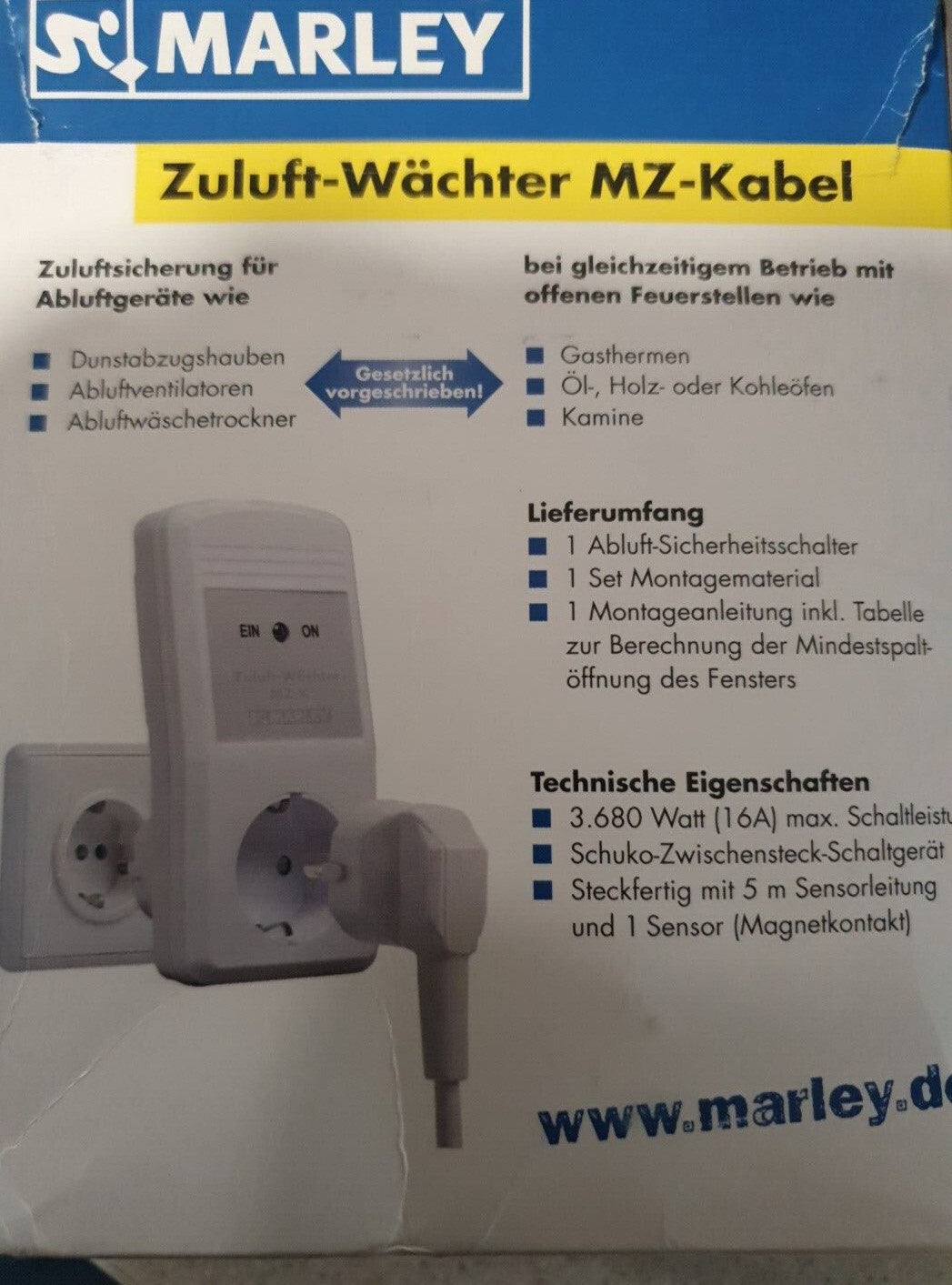 Marley Zuluft-Wächter – Sicherheit für Ihr Zuhause