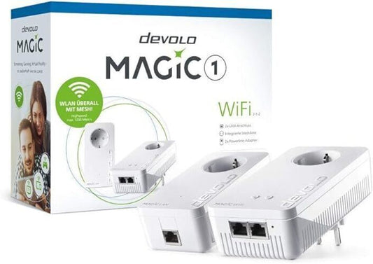 Devolo Magic 1 WiFi 1200 Mbit/s Ethernet LAN Anschluss WLAN weiß 2 Stück