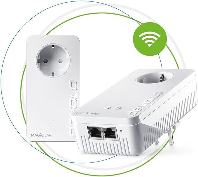 Devolo Magic 1 WiFi 1200 Mbit/s Ethernet LAN Anschluss WLAN weiß 2 Stück